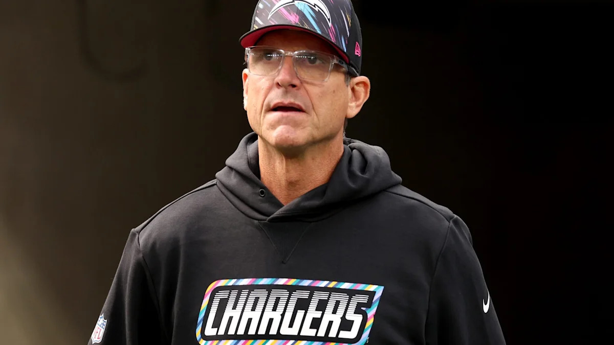 Jim Harbaugh’s dejected postgame speech after Chargers’ 0-5 start to the season has fans concerned