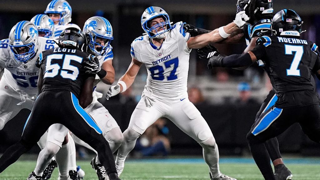 Detroit Lions coach Dan Campbell on edge about TE Sam LaPorta comments