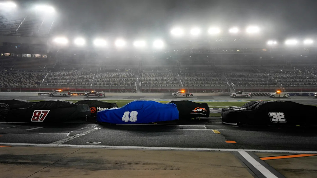 NASCAR O’Reilly Series race at Charlotte postponed after rain, Isaias remnants