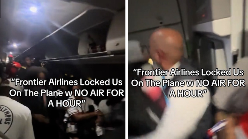 Frontier Airlines Flight Attendant Gets Into Physical Altercation With Passenger on Video