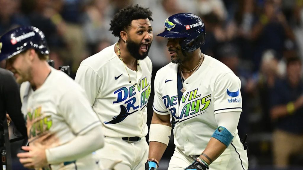 Peralta, Caminero, Díaz lead Rays to 7-3 win over Guardians and a trip to the World Series