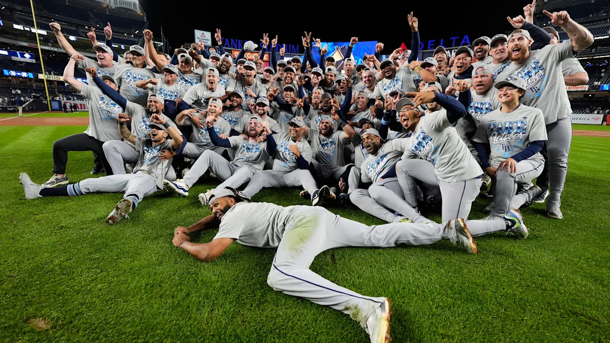 Tampa Bay Rays, led by unsung heroes and offseason additions, defeat the Yankees amid chaos in the Bronx to punch a ticket to the ALCS