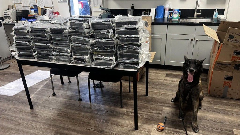 Alhambra police K-9 sniffs out roughly 440 pounds of cocaine during traffic stop